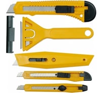 Набор универсальных ножей и скребков TOYA 5 предметов 76250