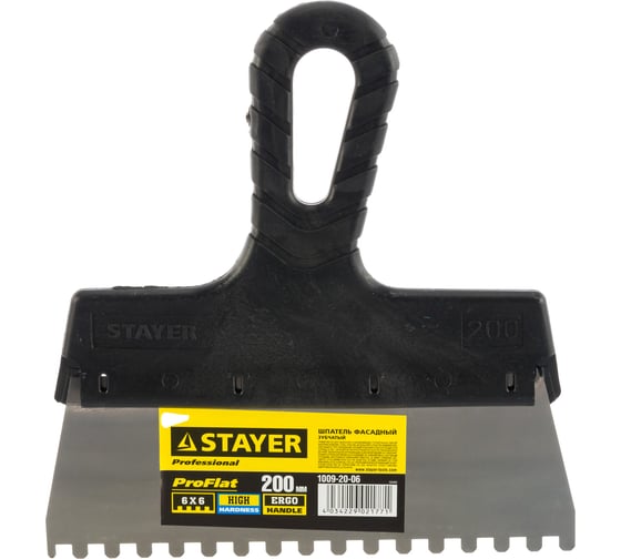 Зубчатый шпатель STAYER 1009-20-06