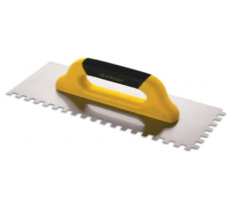 Гладилка зубчатая SAMGRUPP 8х8 500 мм нерж. сталь c закрытой пласт. ручкой DEKOR DEK-235