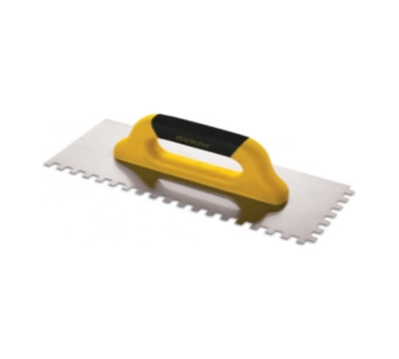 Гладилка зубчатая SAMGRUPP 6х6 500 мм нерж. сталь c закрытой пласт. ручкой DEKOR DEK-425 1