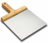 Лопатка шпатлевочная SAMGRUPP 180х180 мм нерж. сталь с деревянной ручкой DEKOR DEK-242