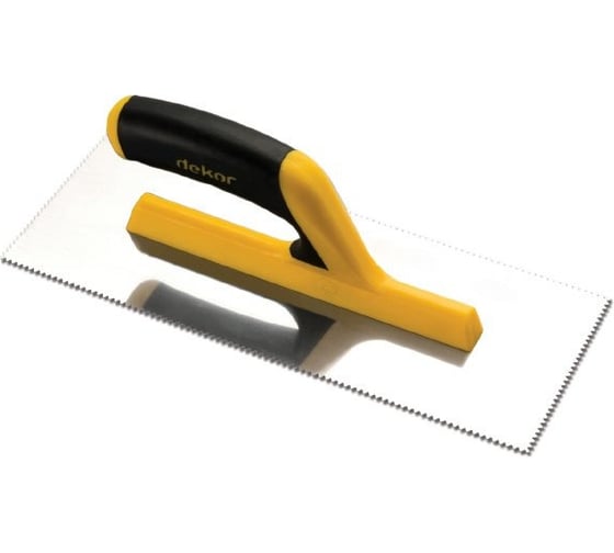 Гладилка зубчатая SAMGRUPP DEKOR V, зуб 300 мм, пружин. сталь, с открытой пласт. ручкой DEK-125 1