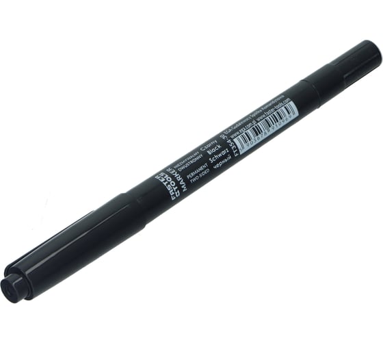 Перманентный маркер FASTER TOOLS черный, двусторонний, круглый FT354-30 1