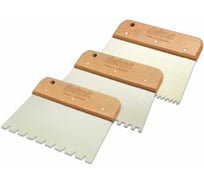 Шпатель-гребень SAMGRUPP DEKOR 6х6 80х170 мм пружин. сталь c деревянной ручкой DEK-472