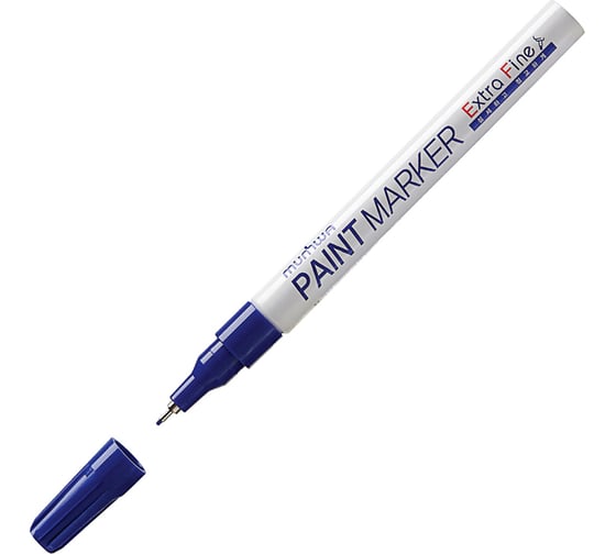 Маркер-краска MunHwa 260037 Extra Fine Paint Marker синяя 1 мм нитрооснова Б0052804 1