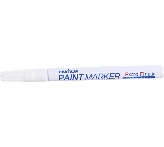 Маркер-краска MunHwa PAINT MARKER EXTRA FINE, белая 1 мм EFPM05 12/576/28800 Б0048236 1