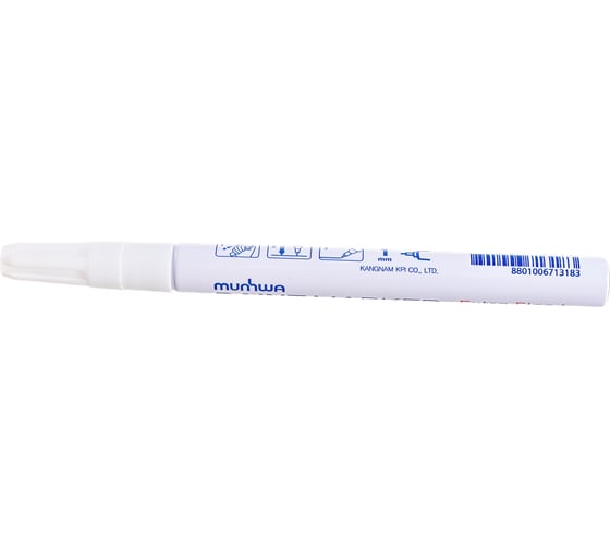 Маркер-краска MunHwa PAINT MARKER EXTRA FINE, белая 1 мм EFPM05 12/576/28800 Б0048236