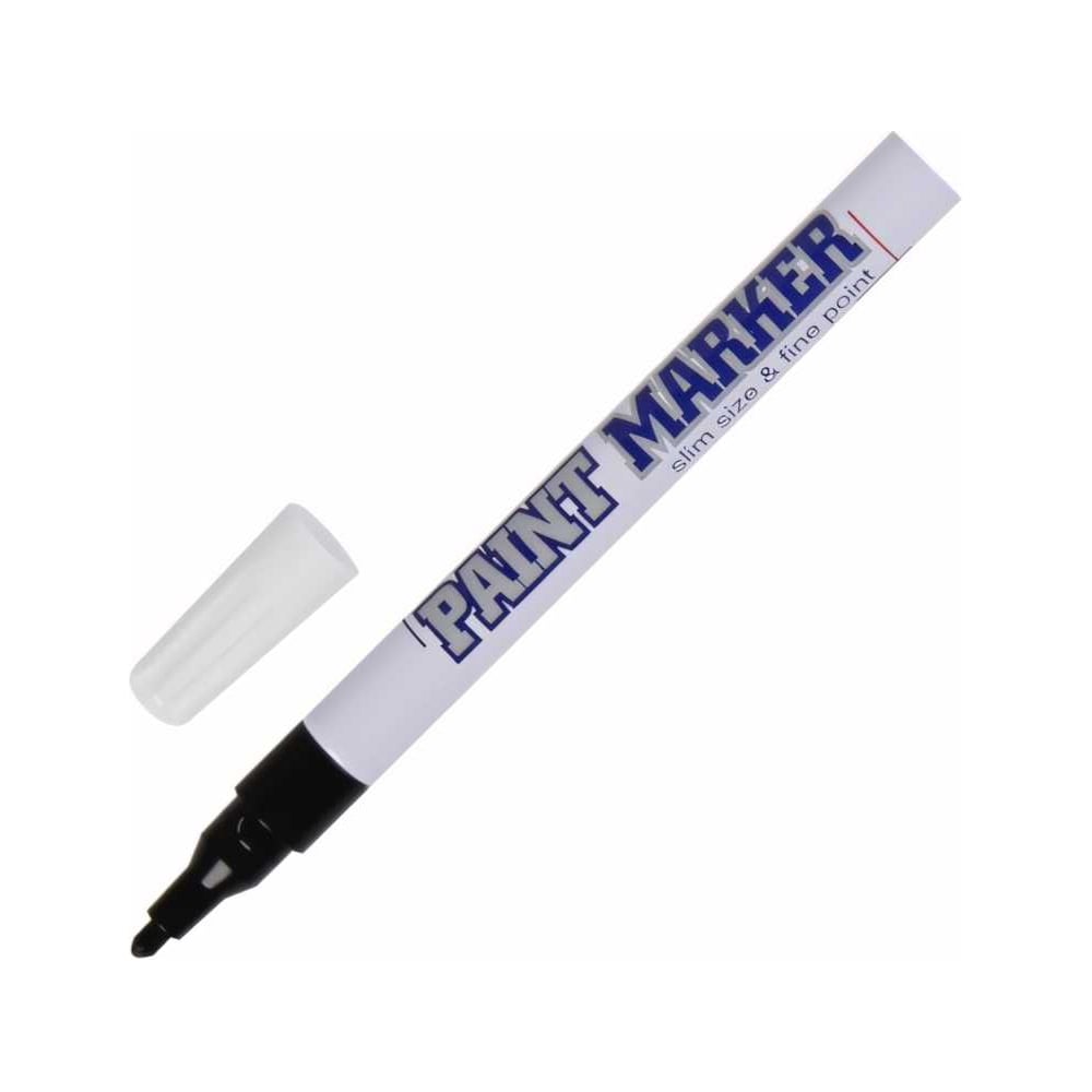 Маркер-краска MunHwa PAINT MARKER SLIM, черная 2 мм SPM01 12/576/28800 ...