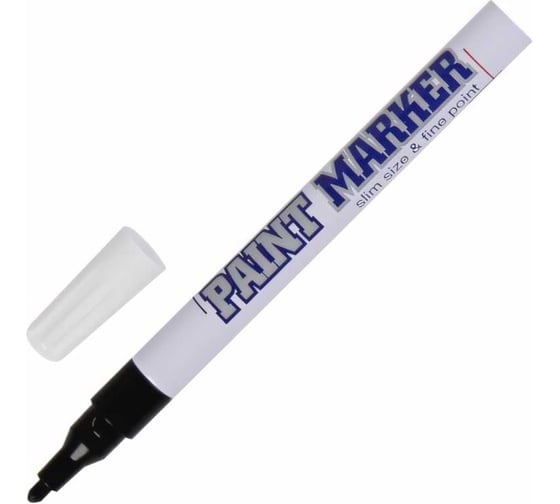 Маркер-краска MunHwa PAINT MARKER SLIM, черная 2 мм SPM01 12/576/28800 Б0048235