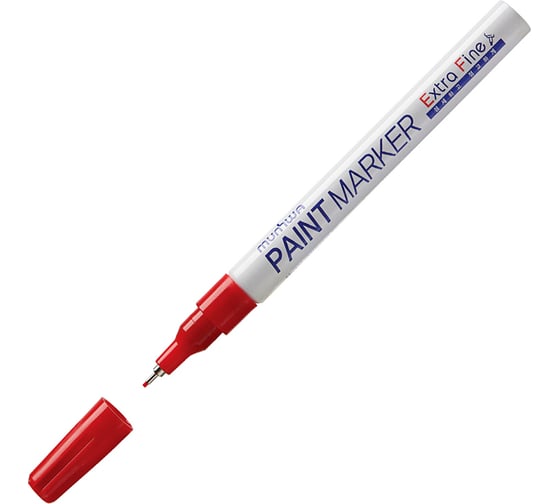 Маркер-краска MunHwa 260036 Extra Fine Paint Marker красная 1 мм нитрооснова Б0052805 1