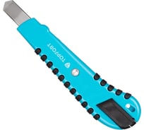 Нож универсальный TOPFORT 9 мм алюминиевый мет направл 2175538