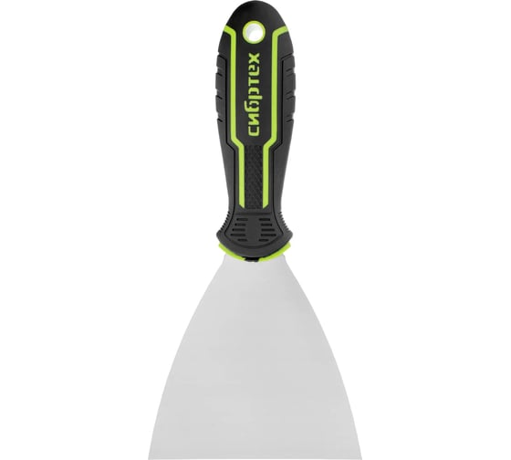 Шпательная лопатка СИБРТЕХ из нержавеющей стали, 100 мм, 2-компонентная рукоятка 85627