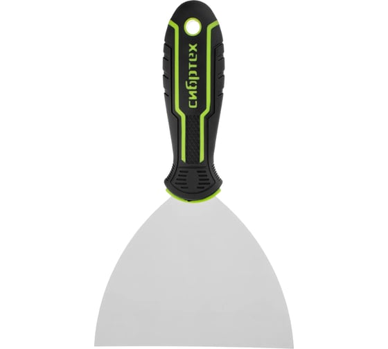 Шпательная лопатка СИБРТЕХ из нержавеющей стали, 125 мм, 2-компонентная рукоятка 85628