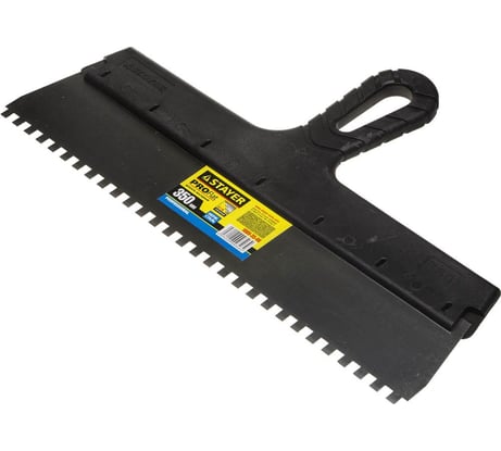 Шпатель нержавеющий зубчатый Stayer 350 мм 1009-35-06