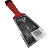 Шпатель малярный Olejnik закал.нерж.сталь 80мм с эргоном. пласт. ручкой, лезвие 1,22-0,4мм 124080-1K