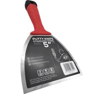 Шпатель малярный Olejnik закал.нерж.сталь 130мм с эргоном.пласт. ручкой, лезвие 1,22-0,4мм 124013-1K