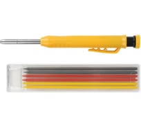 Карандаш строительный автоматический FIT 6 сменных грифелей 04321