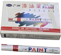 Маркер по металлу LAVA красный, уп.12 УТ-00000390