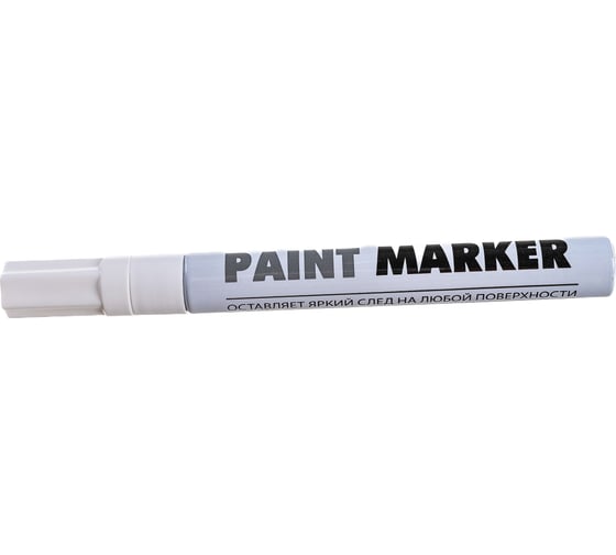 Маркер-краска INFORMAT PAINT PROFESSIONAL 4 мм, белый, круглый, нитро-основа KRR04W