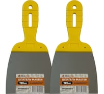 Шпатель Стройштуки MASTER 100 мм, пластиковая рукоятка, 2 шт. в упаковке УТ-00045651