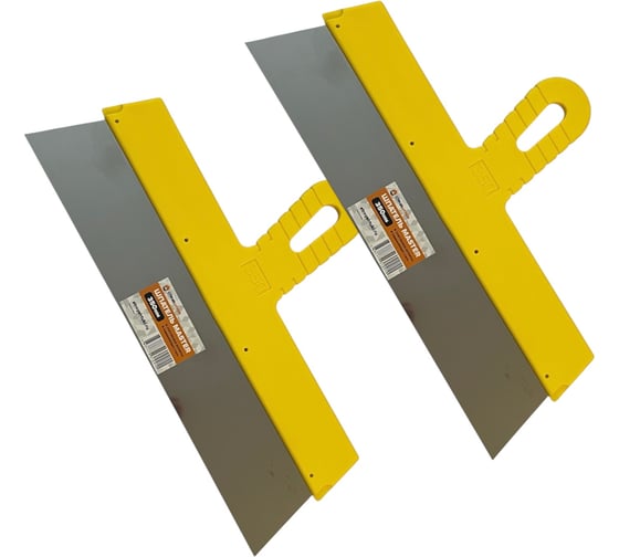 Шпатель Стройштуки MASTER 350 мм, пластиковая рукоятка, 2 шт. в упаковке УТ-00045650