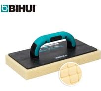 Терка с губкой строительная для затирки BIHUI 280х140х30мм, цельная, CFHSW11