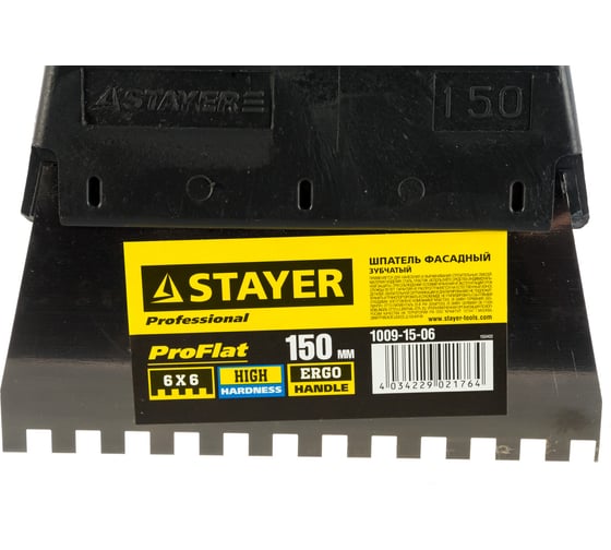 Зубчатый шпатель STAYER 1009-15-06