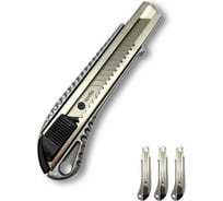 Нож малярный металлический Alvar 18х0.6 мм, комплект из 3 штук AL-K1806A_3