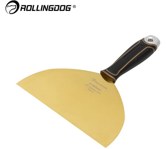 Шпатель малярный Rollingdog Elite Titanium 8 (203мм), резиновая рукоятка 50413