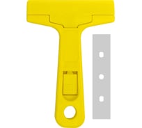 Скребок Hunter Ш 100 мм, с лезвием, желтый, пластик 1/1 ПЛ-PSLCAMPyл