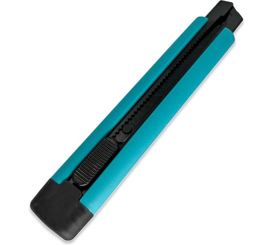 Нож канцелярский строительный Alvar 18х0.6 мм, синий (комплект из 2 штук) AL-K1806BL_2