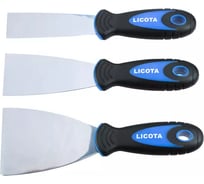 Набор шпателей Licota 32, 50, 75 мм, нерж. сталь TBA-60152