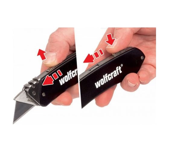 Складной строительный нож Wolfcraft 4124000