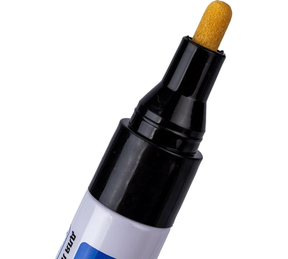 Лаковый маркер-краска BRAUBERG paint marker 4 мм, черный, нитро-основа, алюминиевый 151445