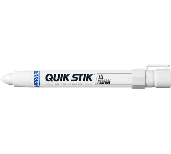 Маркер Markal QUIK STIK ALL PURPOSE WHITE / белый, с твердой краской, 17мм 61051 (упаковка 12шт) 61051уп