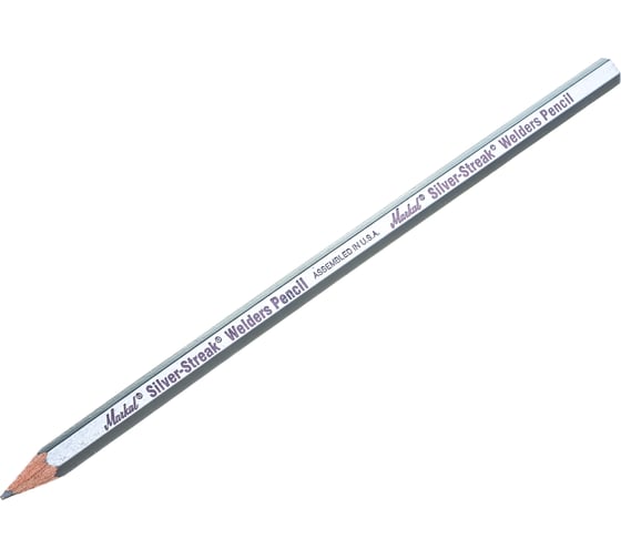 Маркер-карандаш Markal SILVER STREAK WELDER PENCIL SILVER / серебристый, для маркировки места сварки 96101 (упаковка 12шт) 96101уп