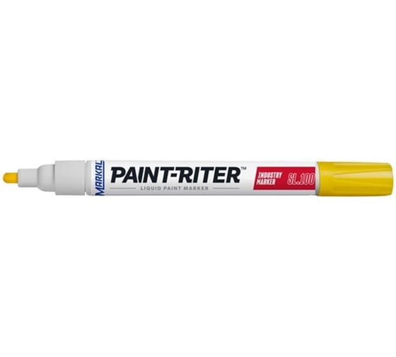 Маркер-фломастер Markal PAINT-RITER INDUSTRY MARKER SL100 YELLOW/желтый 31240220 (упаковка 12шт) 31240220уп