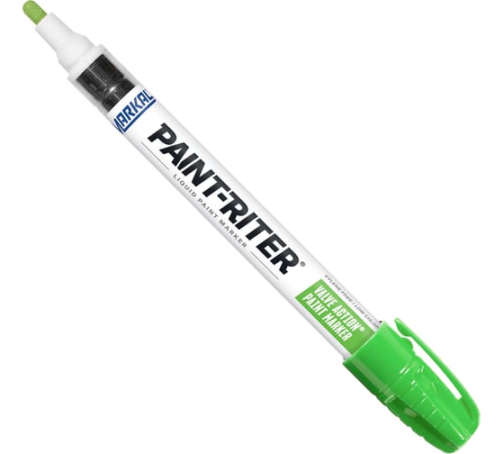 Маркер промышленный Markal перманентный на основе жидк. краски PAINT-RITER VALVE ACTION LIGHT GREEN 96828