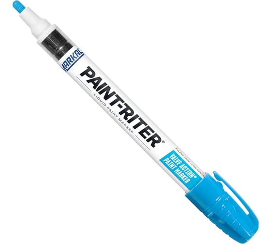 Маркер промышленный Markal перманентный на основе жидк. краски PAINT-RITER VALVE ACTION LIGHT BLUE 96835