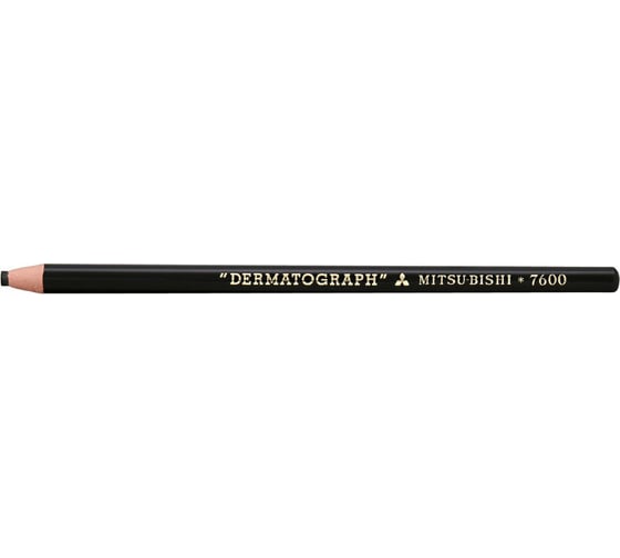 Набор промышленных карандашей UNI DERMATOGRAPH P-7600, черный. 3 шт., 166046 1