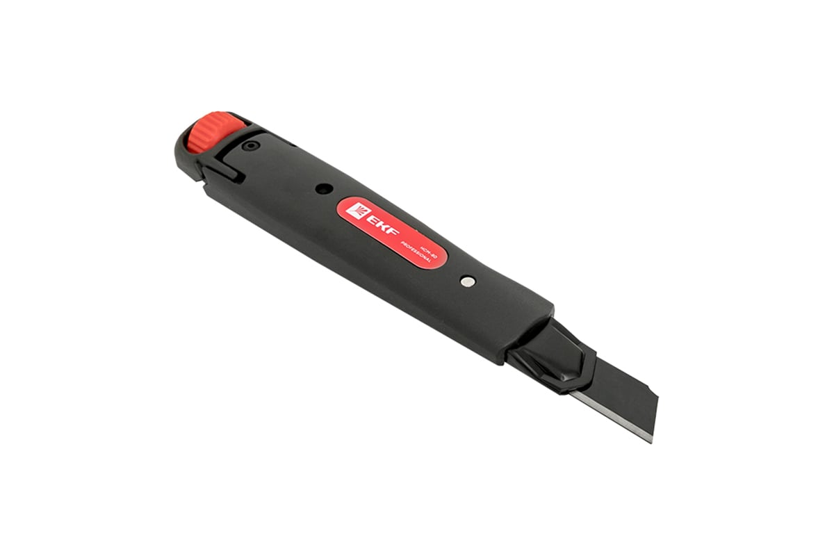 Строительно-монтажный нож EKF 18 мм НСМ-80 Professional SK4 Heavy Duty ...