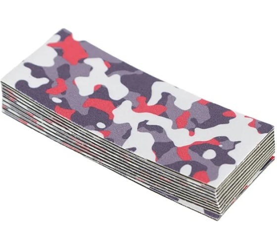 Защитная тканевая лента для ракеля Shine systems Camouflage Shield Tape с камуфляжным рисунком,10шт 10*4см SS063