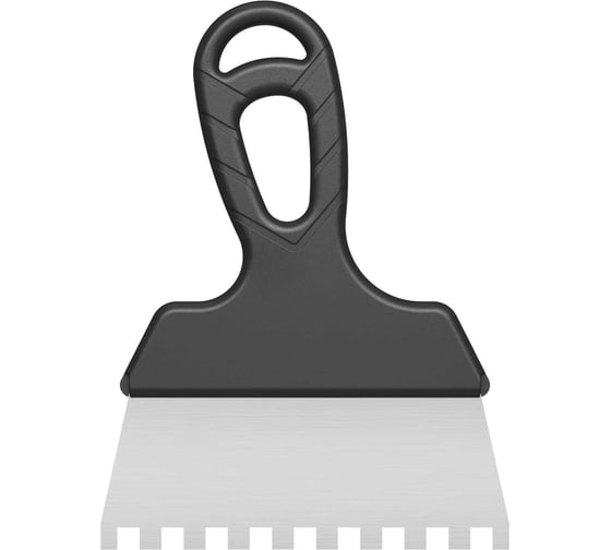 Шпатель зубчатый АКОР нерж. сталь, 150 мм, 8х8 мм, Эксперт 423 00 150