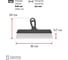 Шпатель зубчатый АКОР нерж. сталь, 350 мм, 8х8 мм, Эксперт 423 00 350 3
