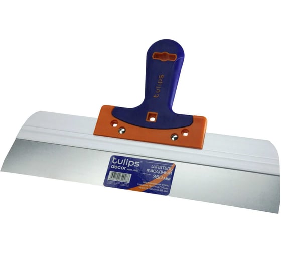 Шпатель фасадный Tulips Tools decor узкое полотно, 350 мм NS21-350