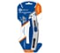 Нож технический быстровыдвижной КОБАЛЬТ 3 в 1, трапец.лезв.19 мм, (3 шт/комп.), бита PH/SL, алюм.корп., 2-й слайдер, стропорез, 926-492 3