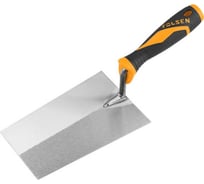Мастерок TOLSEN из нержавеющей стали, с фибергласовой ручкой, трапеция 180 мм 41057