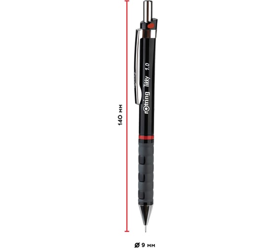 Механический карандаш Rotring Tikky, 1,0мм, HB, черный 1904697