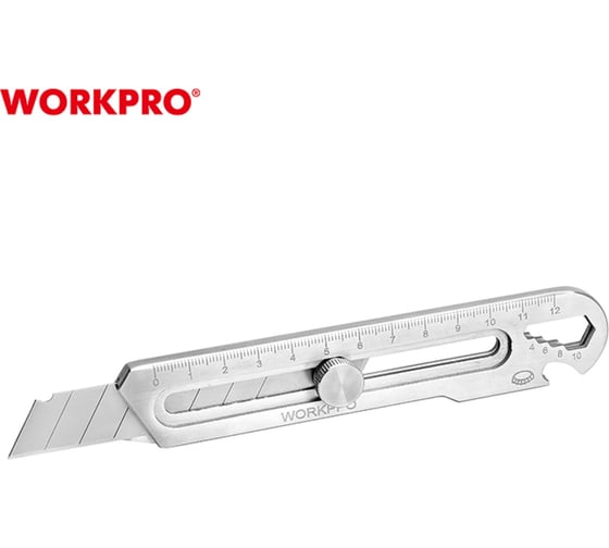 Нож 7-В-1 из нержавеющей стали PRO Workpro (SK5, 18мм) + 11 лезвий, WP212025