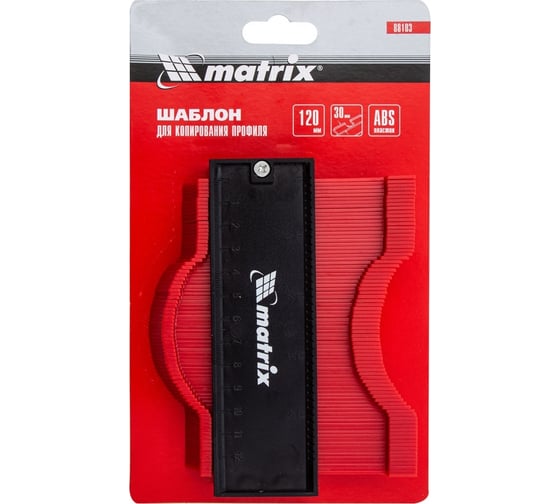 Пластиковый шаблон для копирования профиля MATRIX 12 см 88103